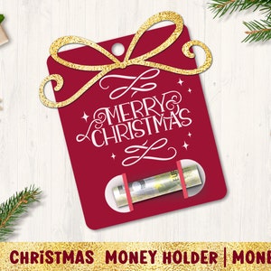 Frohe Weihnachten Geldhalter, Weihnachten Papierschnitt Karte, Weihnachtsgeld Halter SVG, Weihnachtskarte SVG, Papierschnitt Weihnachten, Geldkarte SVG