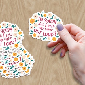 sarcastic stickers with hand