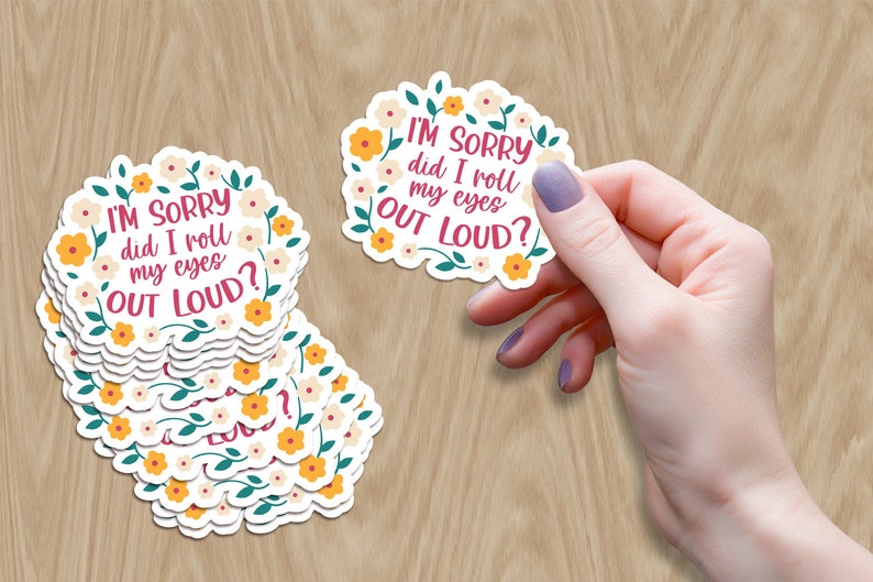 sarcastic stickers with hand