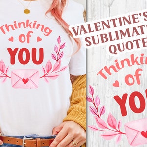 Thinking of You Sublimation PNG, Valentine Sublimation PNG, Love PNG Clipart, Hearts Sublimation, Valentine Clipart, Watercolor Love png