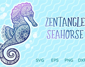 Mandala Seahorse SVG, Nautical Summer SVG,  Papercut Seahorse, Floral Sea SVG, Floral Nautical svg, Mandala seahorse svg, Papercut Animal