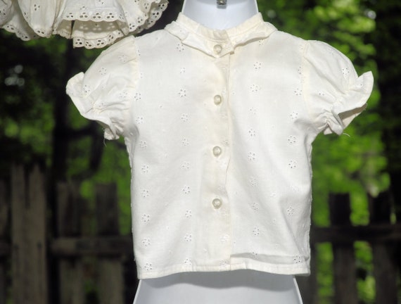 VTG 80's / Healthtex & Mothercare / Ivory Eyelet … - image 4