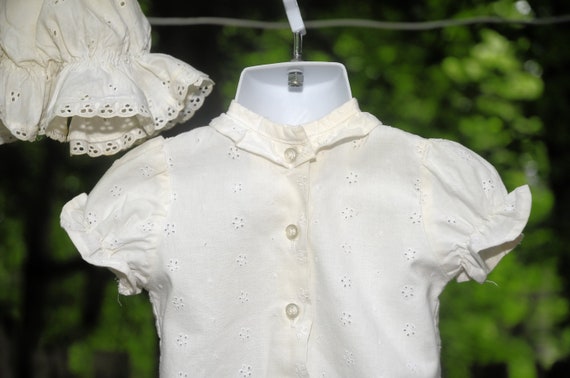 VTG 80's / Healthtex & Mothercare / Ivory Eyelet … - image 5