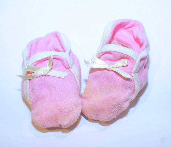 VTG 60's 70's / Baby Pink Bootie & Shoe Lot of 4 … - image 3