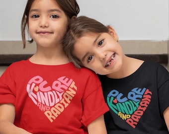 Youth Possess a Pure Kindly and Radiant Heart Child Oneness Baha'i Short Sleeve Tee