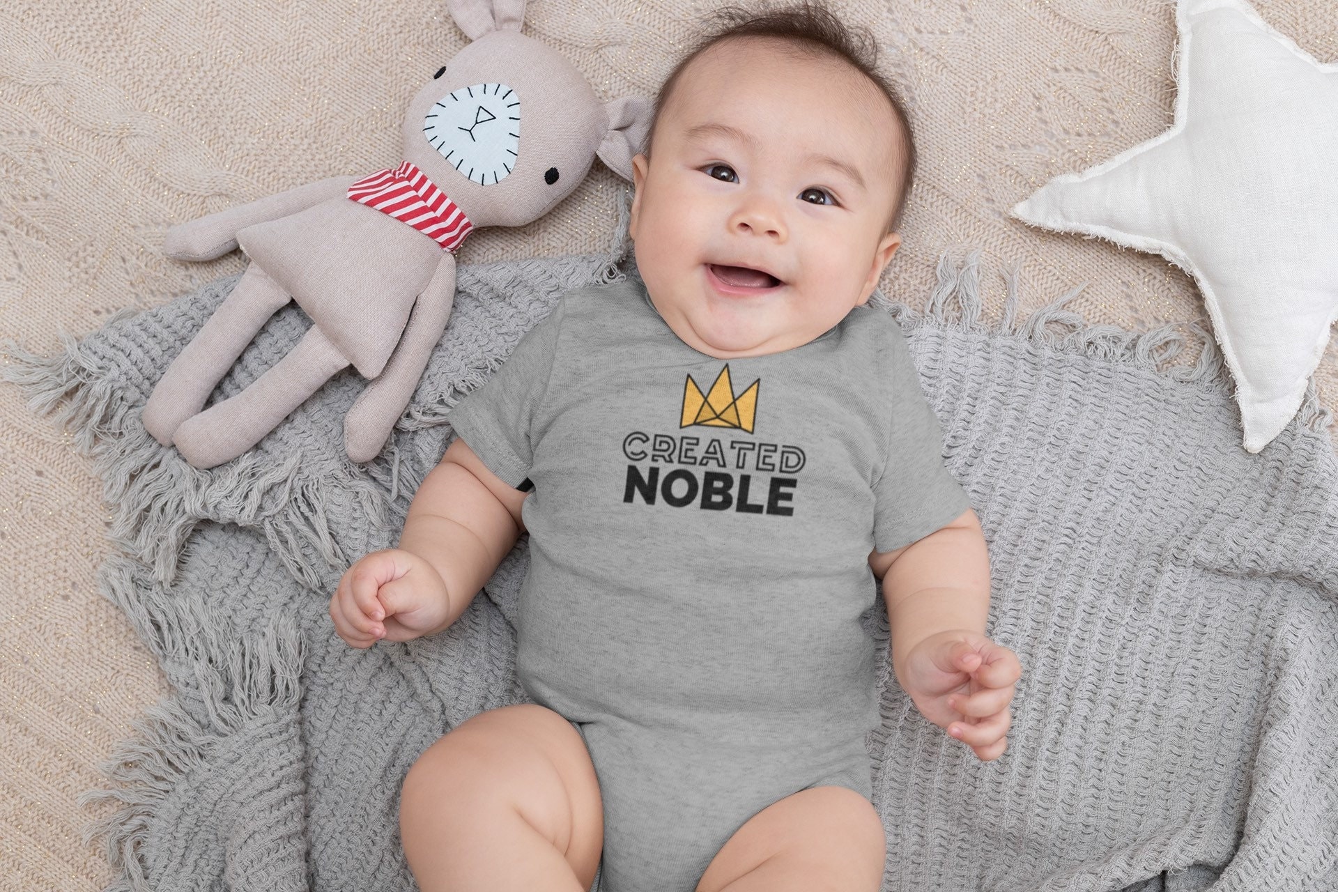 BABY I Am Created Noble Child Oneness Bahai Onesie Infant Bodysuit