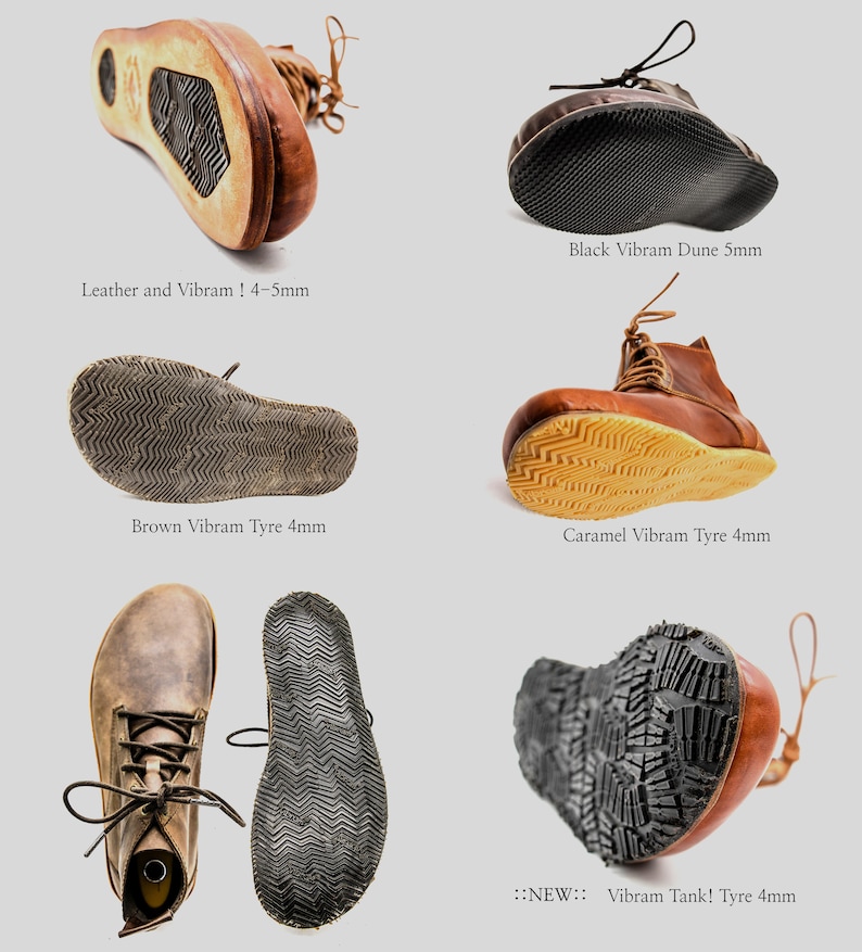 Barefoot Chukka Boots Chocolate Leather Boots Barefoot Shoes Vibram Soles Flexible, Breathable, Stylish Veg Tan Leather image 8