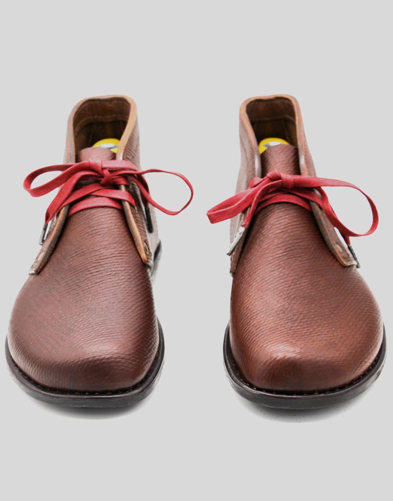 Russian Calf Leather Desert Boots Dainite soles Minimalist footwear Barefoot shoes Handmade in England Luxury Edition Bild 6