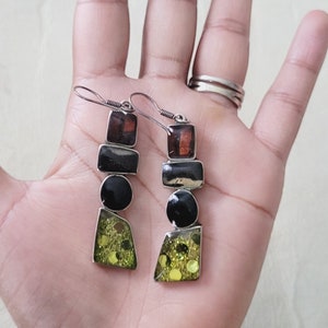 Vintage Mexico Alpaca Earrings