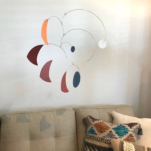 Mobile | hanging mobile | Small Triangle & Circles | primary colors |  mid century modern