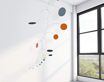 Mobile | hanging mobile | Large Colored Circles | primary colors |  mid century modern