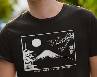 Unisex Mount Fuji Graphic T-shirt, Tokyo Japan