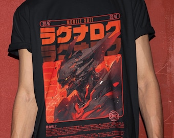 Camiseta unisex de anime de los 90, vintage, para amantes del anime robot, manga japonesa, retro de Gundam