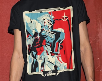 Camiseta unisex de anime de los 90, vintage, para amantes del anime robot, manga japonesa, retro de Gundam