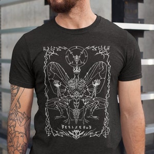 Beelzebub Witchcraft T-shirt, Haxan Shirt, Dark Occult Tee , satan t shirt, occult t shirt, womens baphomet tee, Baphomet, Satan, occult