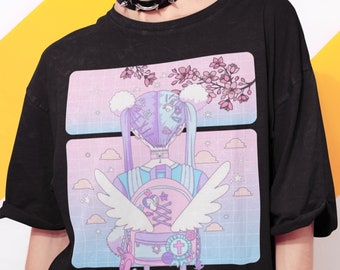 Ropa Estética, Camiseta Anime, Camisa Japonesa, Camisa Anime, Camisa Estética, Yami Kawaii, Camisa Harajuku, Camisa Chica Anime, Chica Japonesa