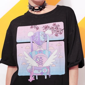 Aesthetic Clothing, Anime tshirt, Japanese Shirt, Anime Shirt, Aesthetic Shirt, Yami Kawaii, Harajuku shirt, Anime girl shirt, Japanese girl