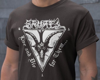 Unisex Baphomet T-shirt, Witchcraft Shirt, Black Magic Ritual Tee