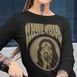T-shirt de magicien électrique, chemise en métal Doom, tee-shirt en métal Stoner, chemise à manches longues unisexe