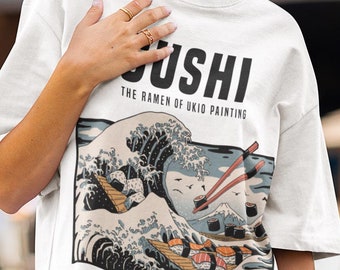 Great Wave Off Kanagawa Shirt, Japan Shirt, Japanese Grunge Shirt, Aesthetic shirt, Kawaii clothing, Hokusai, Japanese tee