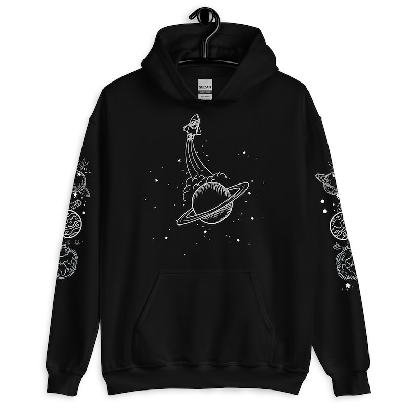 Universe Galaxy Space Men's Zip Up Hoodie