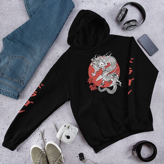 Unisex Hoodie, Dragon Hoodie Dragon Sweatshirt, Aesthetic Hoodie,japanese,aesthetic  Clothing,dragon Print,chinese,harajuku,streetwear -  Canada