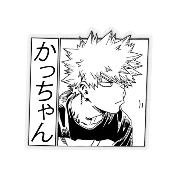 bakugou kiss cut stickers mha sticker bnha sticker anime etsy