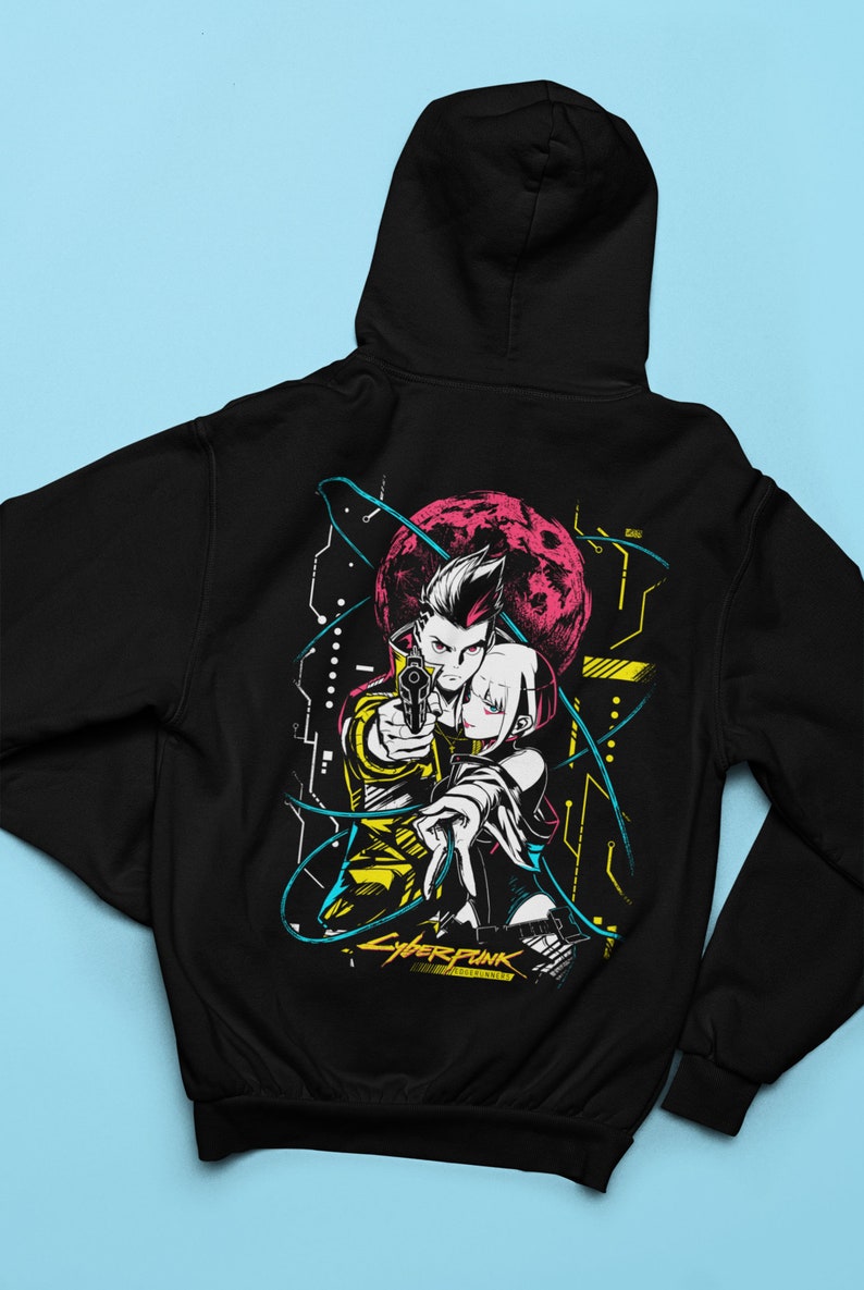 Cyberpunk Edgerunners Hoodie Edge runners DAVID & LUCY neon Etsy.de