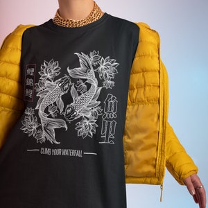 Koi Fish Shirt, Japanese Style, Japanese Streetwear Shirt, Japan, Koi Fish, Koi Carp, Traditional Japanese, Unisex Jersey Short Sleeve Tee