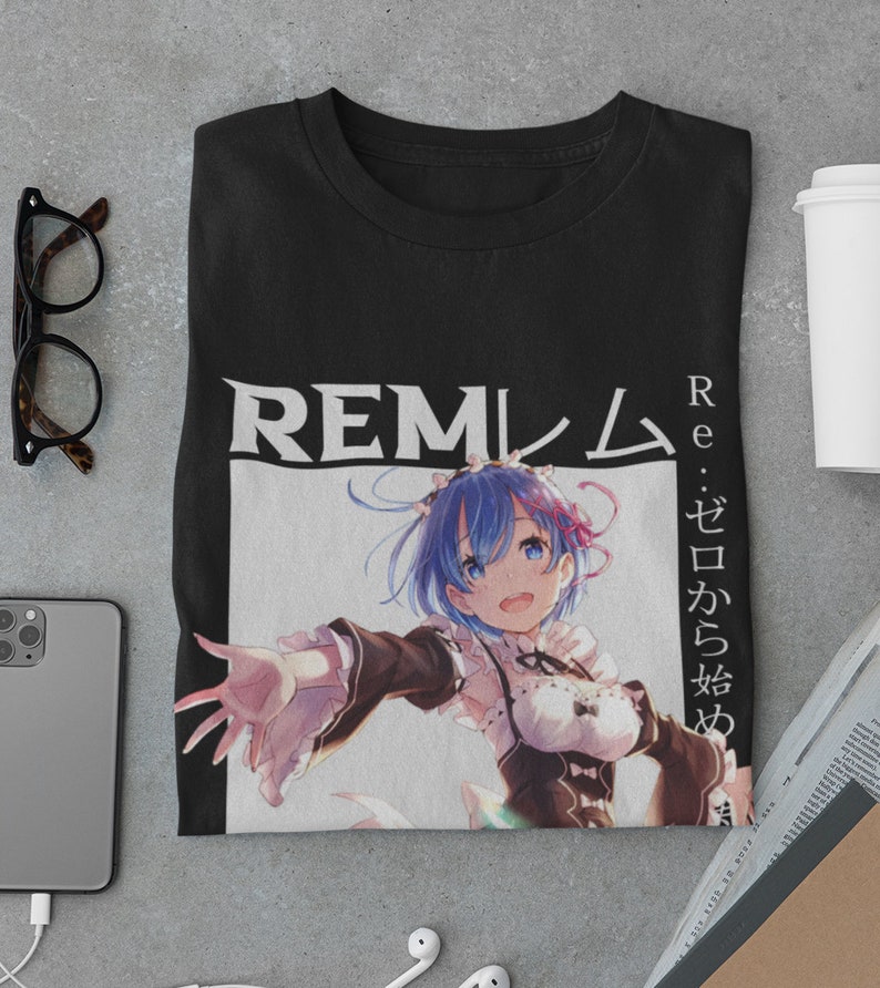 Rem V1 Streetwear Shirt Rezero Shirt Re Zero Tshirt Etsy