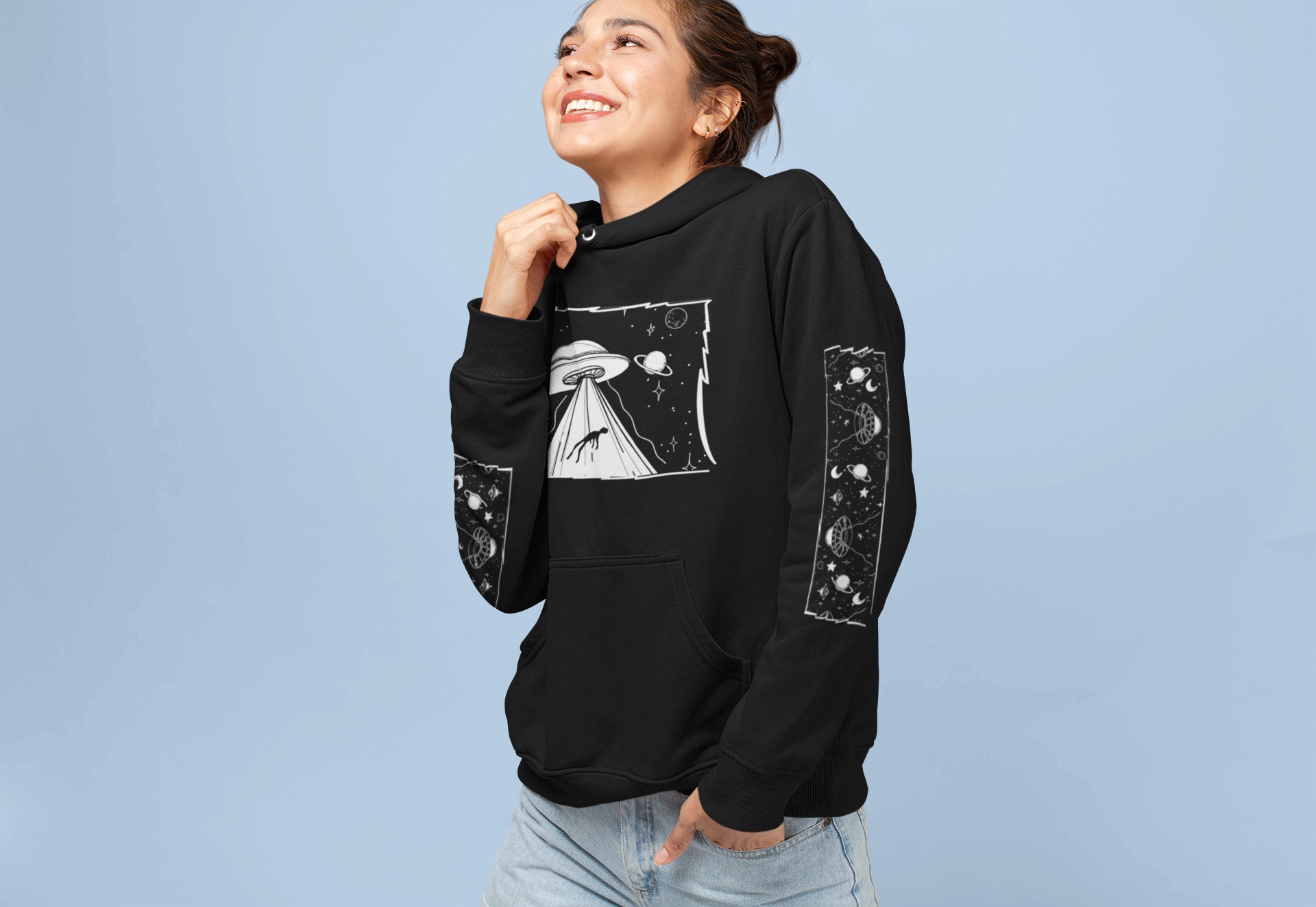 UFO Abduction Hoodie, Alien Hoodie, I Believe, Aesthetic