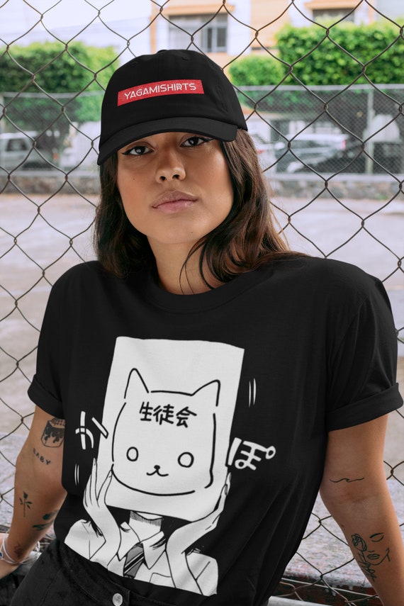 M scara de chica anime camisa de anime camisa Otaku camisa de