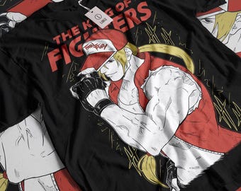 Terry Bogard Fatal Fury King Of Fighters Exclusive Anime,comfortable,high quality,gift,style T-Shirt Anime Funny Gift Shirt All Size