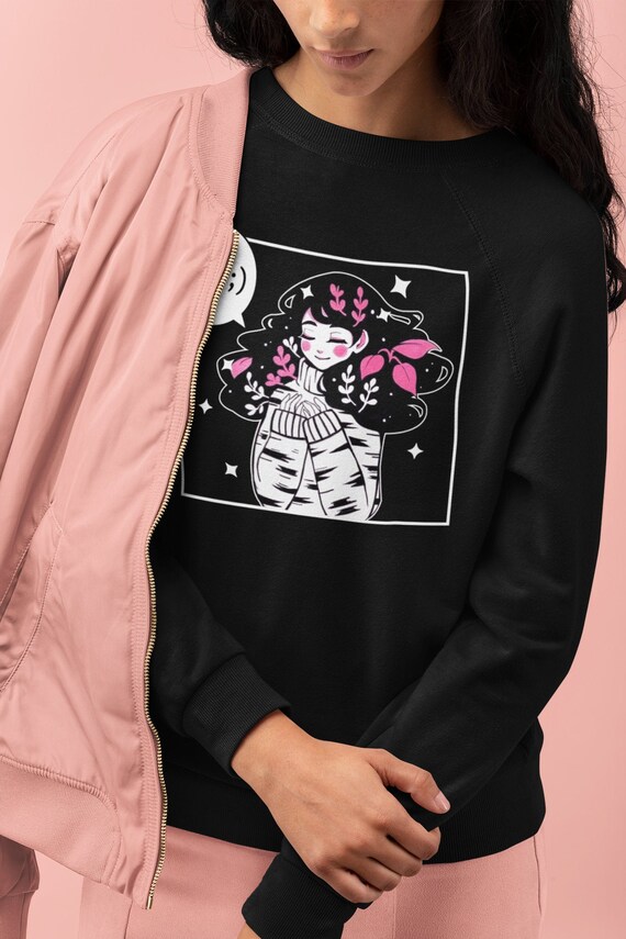 Anime Sweatshirt Aesthetic Clothing Kawaii Girl Menhera -  Israel