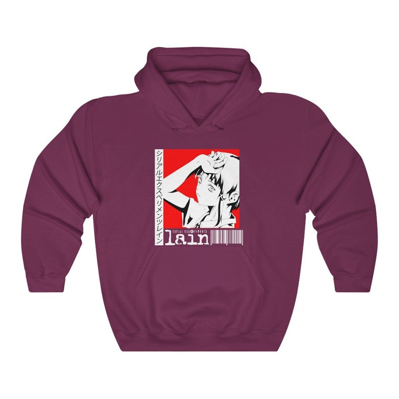Serial Experiments Lain Hoodie Science Fiction Anime Apparel - Etsy