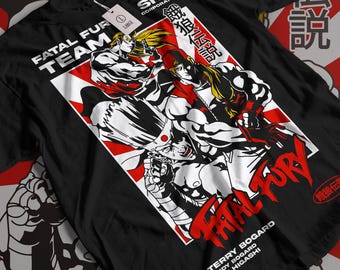Terry Bogard Fatal Fury King Of Fighters Exclusive Anime,comfortable,high quality,gift,style T-Shirt Anime Funny Gift Shirt All Size