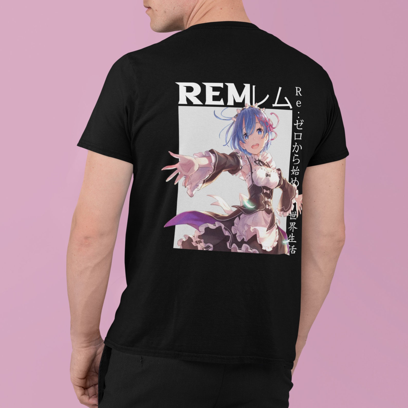 ReZero Rem Shirt Rem and Ram Tshirt Anime Hoodie ReZero Etsy