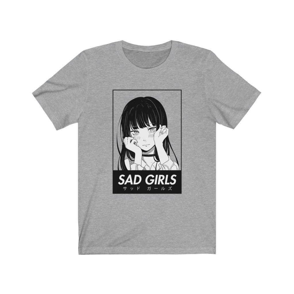 Sad Girls Japanese Aesthetic Vaporwave Kawaii Shirt / Yami Kawaii
