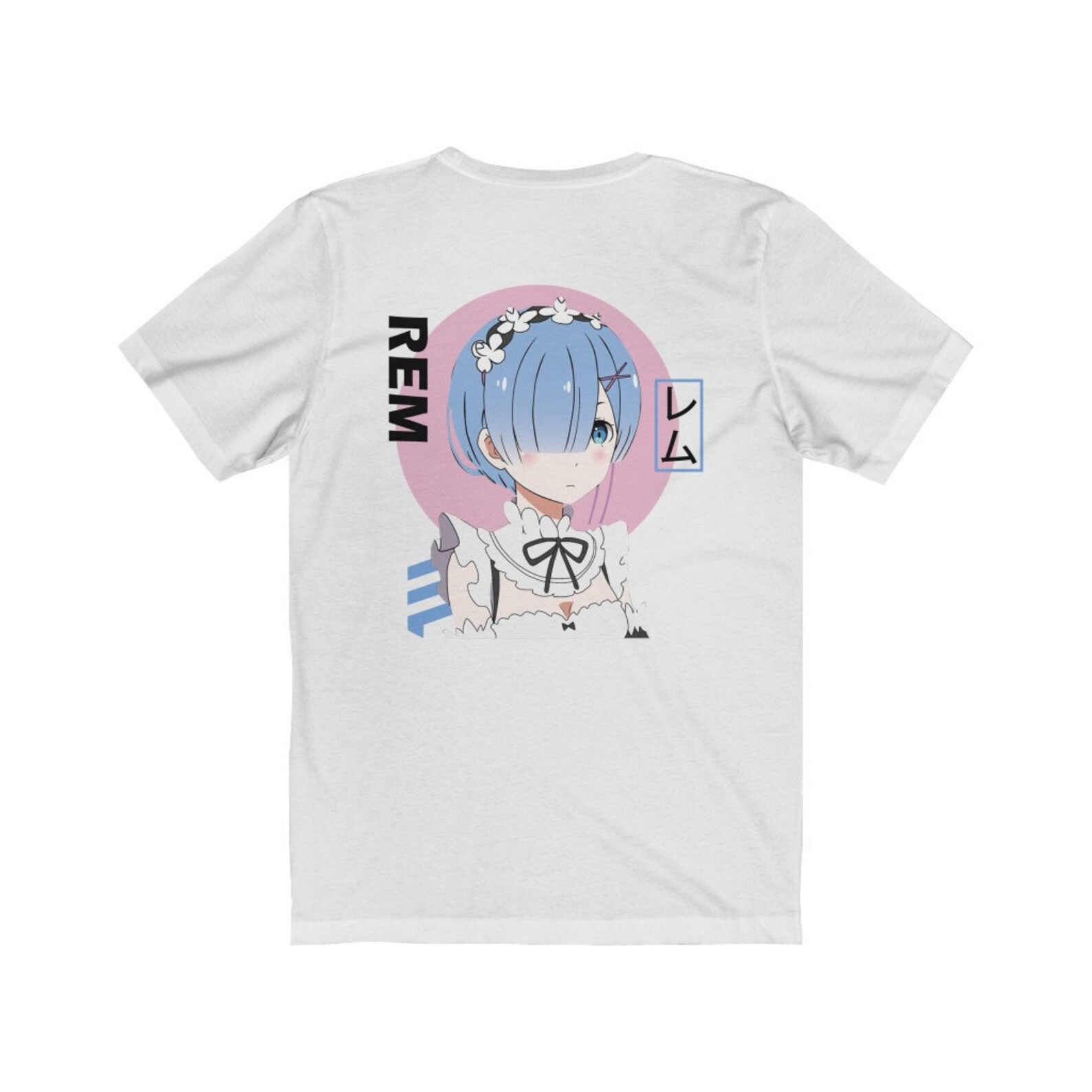 Rezero Rem V1 Shirt Re Zero Tshirt Rezero Emilia Ram Etsy
