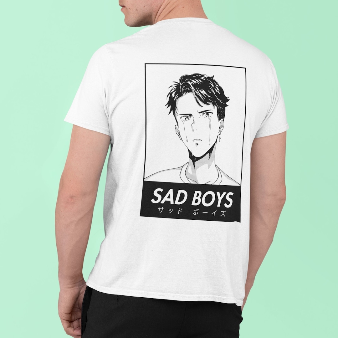 Sad Boys Club Shirt, Anime Aesthetic Sweatshirt, Goth Hoodie