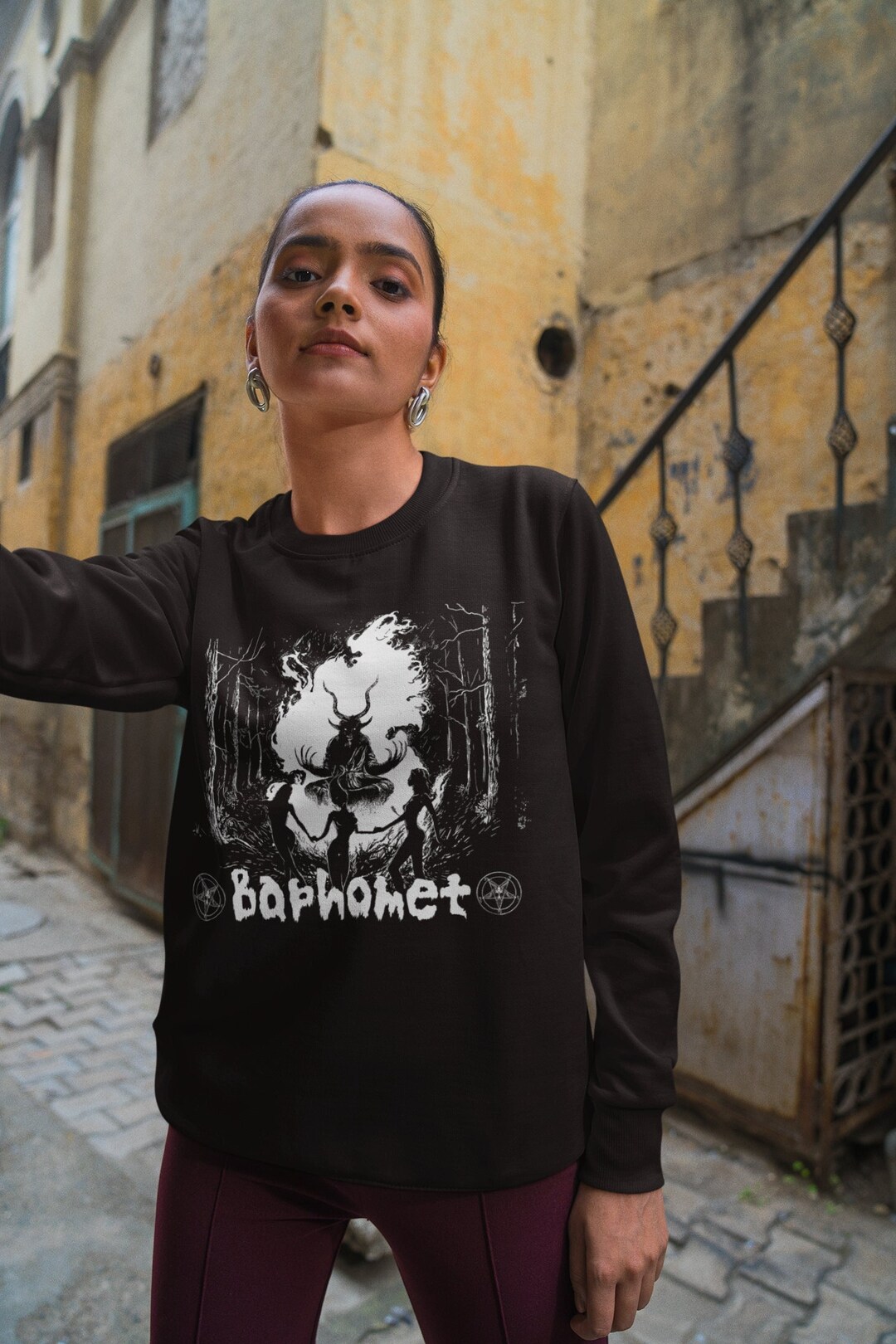Morbid - December Moon - Hooded Zipper Mayhem,Baphomet,Satanic