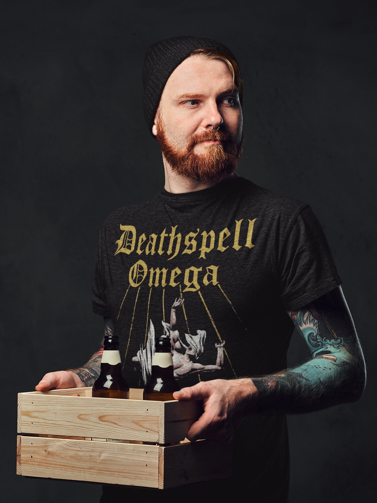 Deathspell Omega Fas Tshirt, Black Metal Tee, Atmospheric Black