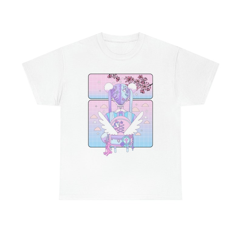 Aesthetic Clothing, Anime tshirt, Japanese Shirt, Anime Shirt, Aesthetic Shirt, Yami Kawaii, Harajuku shirt, Anime girl shirt, Japanese girl image 3