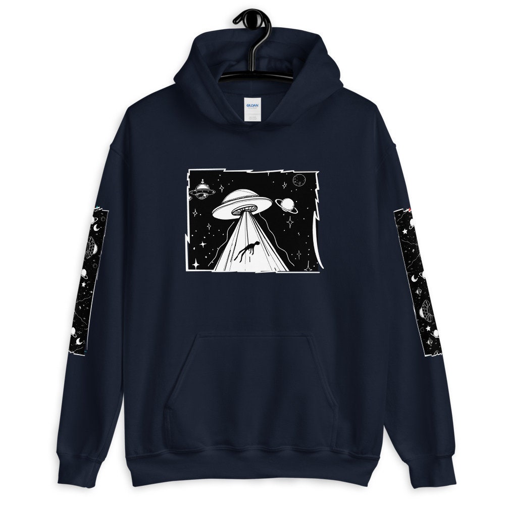 UFO Abduction Hoodie, Alien Hoodie, I Believe, Aesthetic Clothing ...
