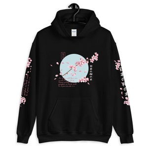 Japanese Blossom - Cherry Blossom Sweatshirt - Aesthetic Hoodie, Japanese, Aesthetic, Aesthetic Clothing, Yami Kawaii, Japanese Sweatshirt