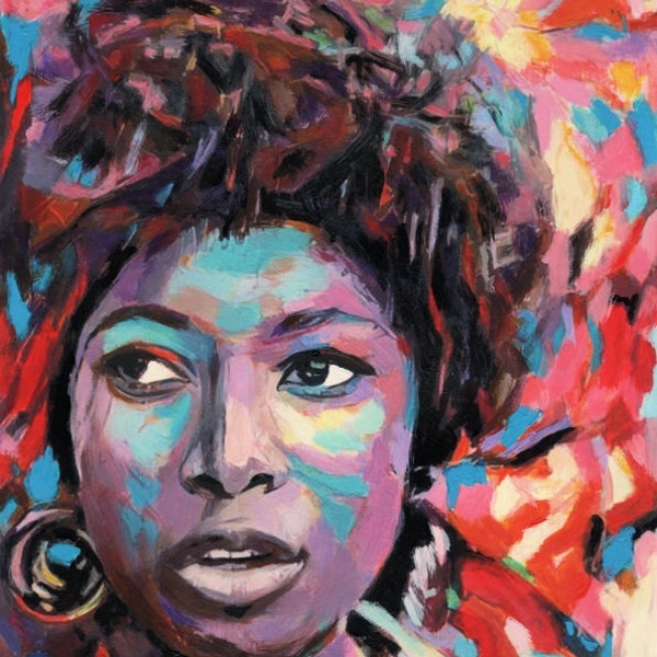 Alice Walker- portrait art print.  Original artwork giclée print on canvas or paper
