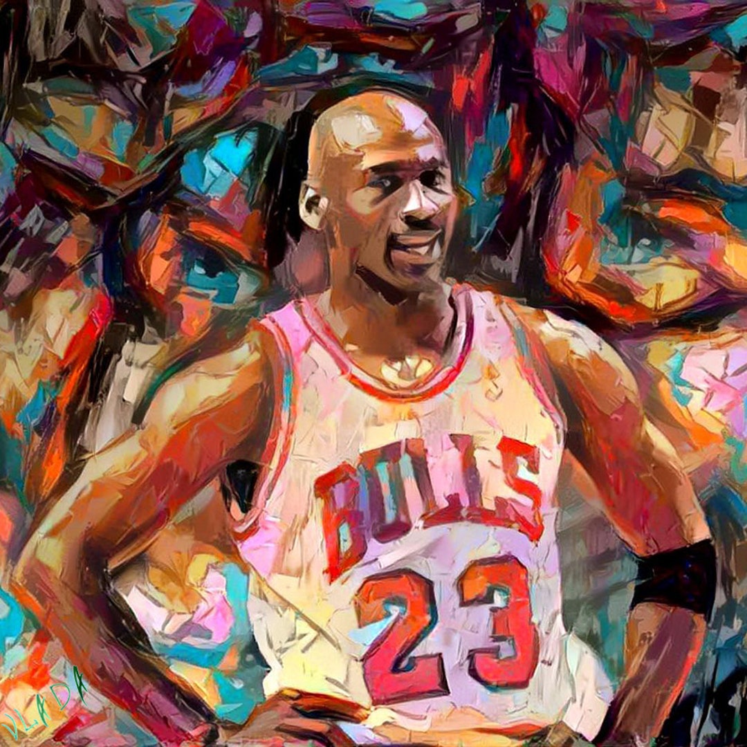 Michael Jordan Portrait Art Print. Original Artwork Giclée - Etsy