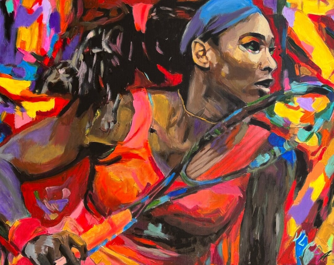Serena Williams Portrait Art Print. Original Artwork Giclée - Etsy