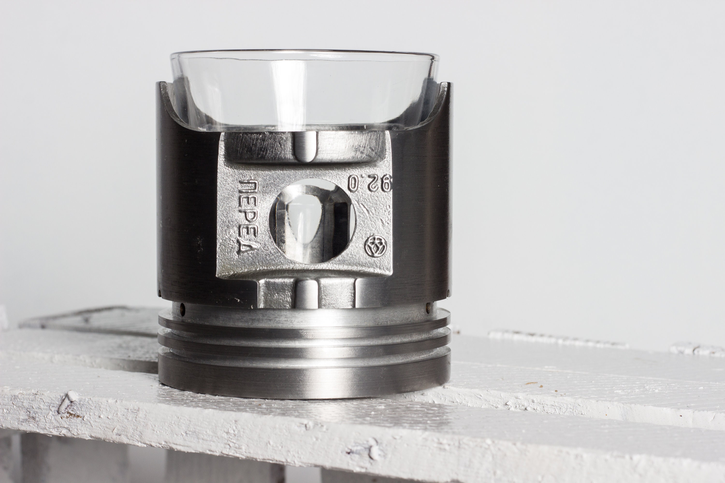 Piston whiskey glass Car piston Cup holder Biker gift Etsy