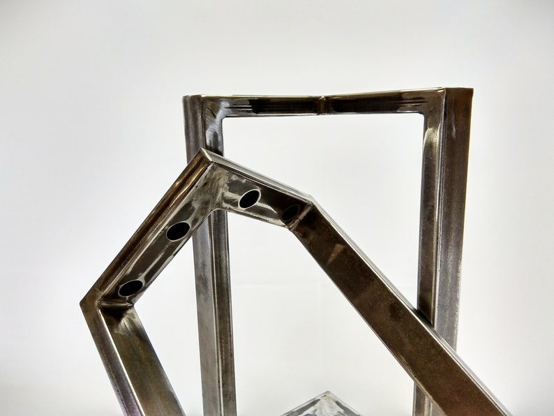 Trapezoid Table base coffee table legs Industrial Legs Set Etsy